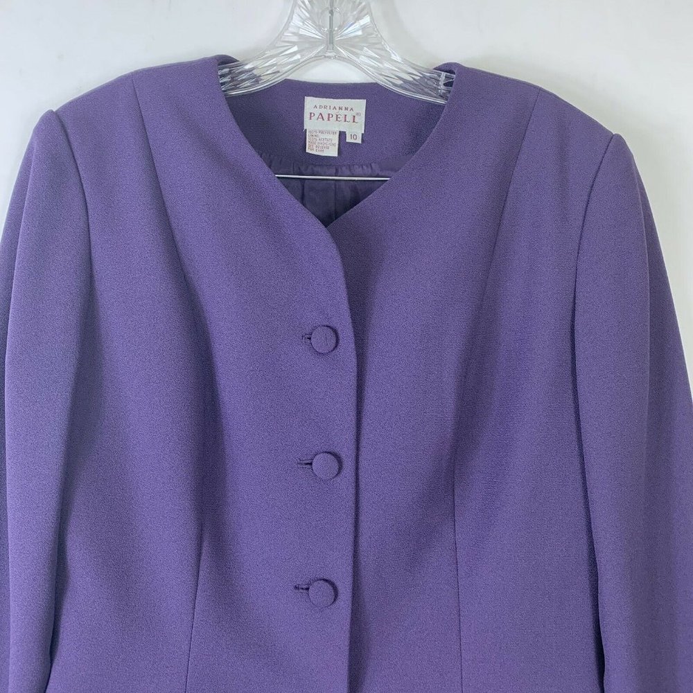 Adrianna Papell 2-PC Blazer Skirt Suit Wm Sz 10 - Picture 5 of 8